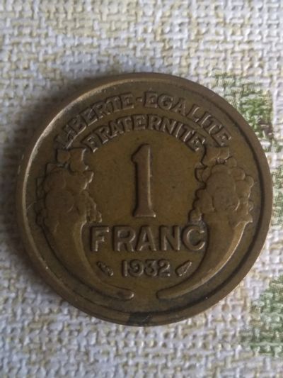 Лот: 18867961. Фото: 1. 1 франк 1932г.Франция. Европа