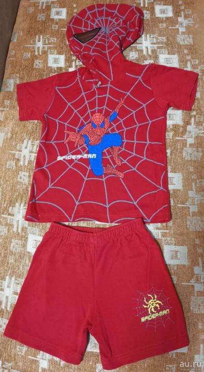 Лот: 18294110. Фото: 1. Летний костюм человек паук Spider... Костюмы, пиджаки, комбинезоны