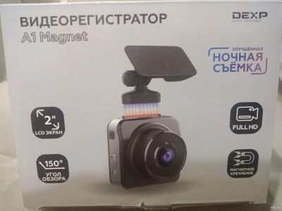 Лот: 17318346. Фото: 1. Видеорегистратор DEXP A1 Magnet. Видеорегистраторы,  радар-детекторы, системы парковки