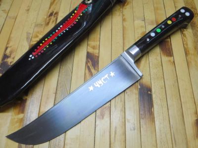 Лот: 6881747. Фото: 1. Узбекский пчак Уз103. ШХ-15, оргстекло... Ножи, топоры