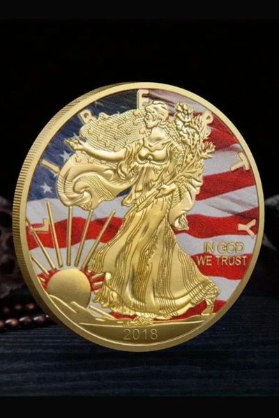 Лот: 25518958. Фото: 1. Монета сувенирная статуя свободы... Сувенирные