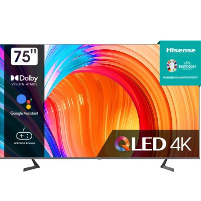 Лот: 24432189. Фото: 1. Ultra HD (4K) QLED телевизор 75... Телевизоры