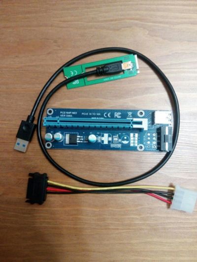 Лот: 10526819. Фото: 1. Райзер (Riser) VER.008S molex... Шлейфы, кабели, переходники