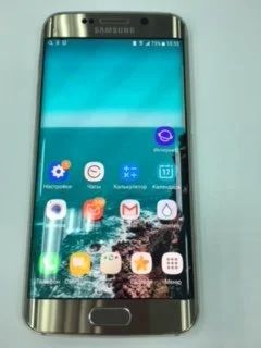 Лот: 11194597. Фото: 1. Samsung GalaxyS6 Edge 64гб Gold. Смартфоны