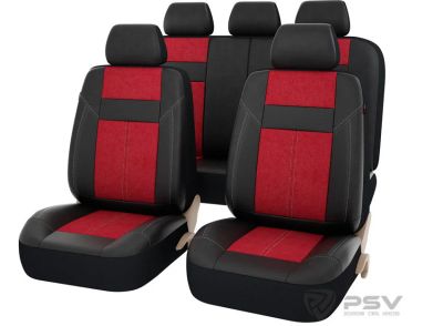 Лот: 17385903. Фото: 1. Чехлы PSV Absolute Next (Черный-Красный... Чехлы, коврики, оплетки руля