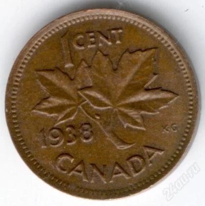 Лот: 786275. Фото: 1. С 1 рубля!!! 1 цент 1938 года... Америка