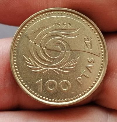 Лот: 18840301. Фото: 1. Испания 100 песет1999 День пожилого... Европа