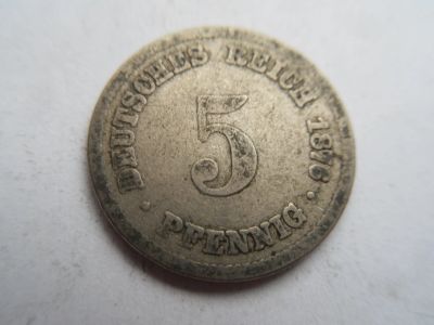 Лот: 16380347. Фото: 1. 5 пфеннигов 1876 Германия. Германия и Австрия