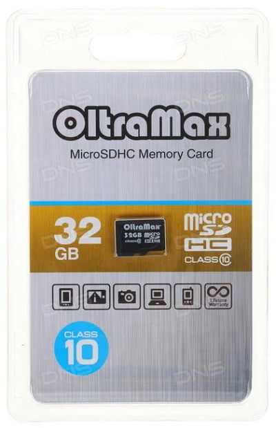 Лот: 10944951. Фото: 1. MicroSD 32 gb OltraMax 10 class... Карты памяти