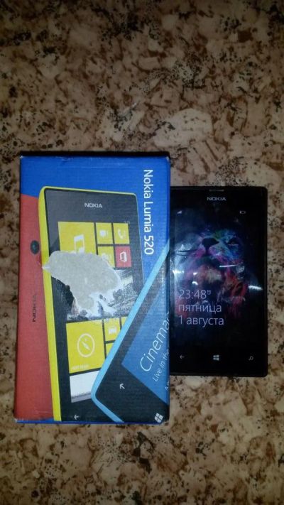 Лот: 4351793. Фото: 1. Nokia lumia 520 black. Смартфоны