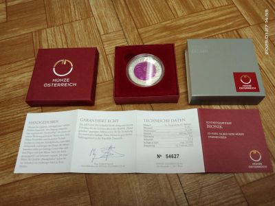 Лот: 24964935. Фото: 1. Австрия 25 евро 2012 Бионика Ниобий... Европа