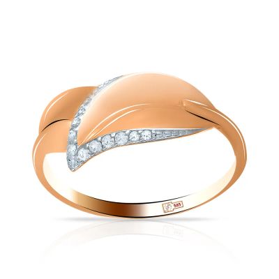 Лот: 23820123. Фото: 1. Кольцо TALANT из золота с фианитами. Кольца, перстни