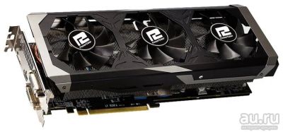 Лот: 17737081. Фото: 1. Видеокарта Radeon R9 390 8Gb PowerColor. Видеокарты