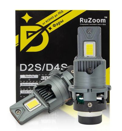 Лот: 25804848. Фото: 1. Лампа HID D4 D4S D4R LED RuZoom... Оптика и освещение