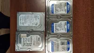 Лот: 15277521. Фото: 1. 5 жестких дисков 3.5 одним лотом. Жёсткие диски (HDD)