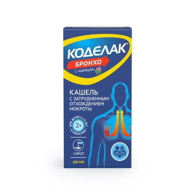Лот: 23712996. Фото: 1. Коделак Бронхо чабрец сироп 200мл. Лекарства