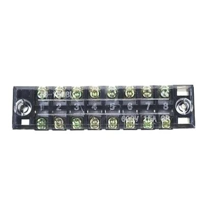 Лот: 20249387. Фото: 1. Клеммный блок TB-1508L 8PIN 600V... Разъёмы