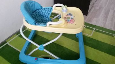 Лот: 4263649. Фото: 1. Ходунки Happy Baby "Michael" Blue. Ходунки, прыгунки, качели