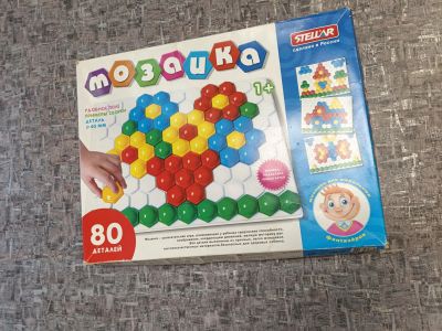 Лот: 25655548. Фото: 1. Мозаика от 1 года на 80 деталей. Детские настольные игры