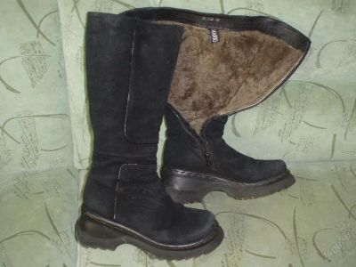 Лот: 87249. Фото: 1. Сапоги зимние (замша) р.38. Сапоги