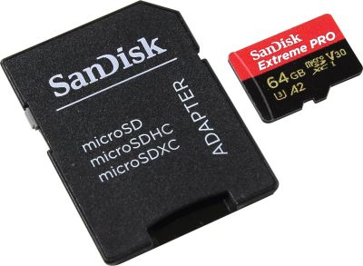 Лот: 18389107. Фото: 1. Карта памяти micro SDXC 64Gb Sandisk... Карты памяти