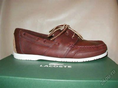 Лот: 5930044. Фото: 1. Мокасины кожа Lacoste р.42eur42rus... Мокасины