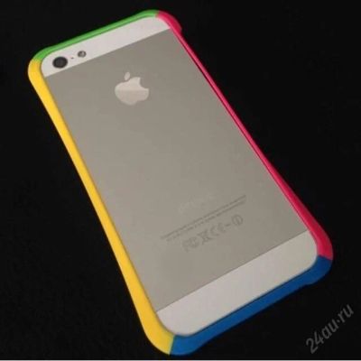 Лот: 5799545. Фото: 1. Цветной бампер iPhone 5/5S. Чехлы, бамперы