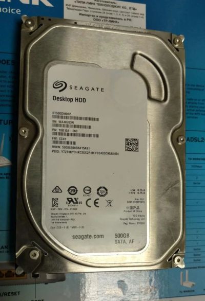 Лот: 10571303. Фото: 1. Винчестер 500Гб Seagate. Жёсткие диски (HDD)