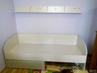 Лот: 13769468. Фото: 1. Кровать с полкой. Кровати
