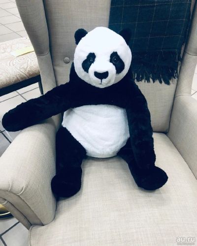 Лот: 12444623. Фото: 1. Мягкая игрушка, панда IKEA Икеа. Мягкие