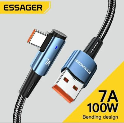 Лот: 20518210. Фото: 1. Essager USB Type-A / USB Type-C... Дата-кабели, переходники