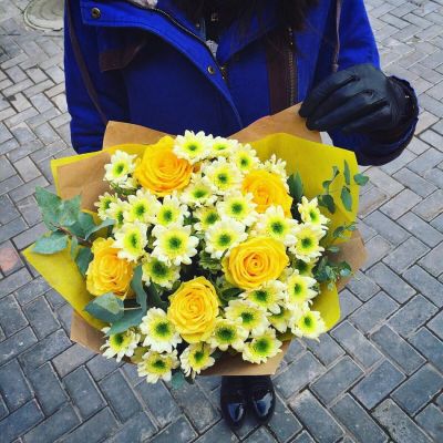 Лот: 7269778. Фото: 1. Сборный букет. Цветы на Щорса... Свежие цветы