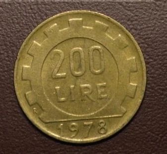 Лот: 5897397. Фото: 1. Италия 200 лир 1978. Европа