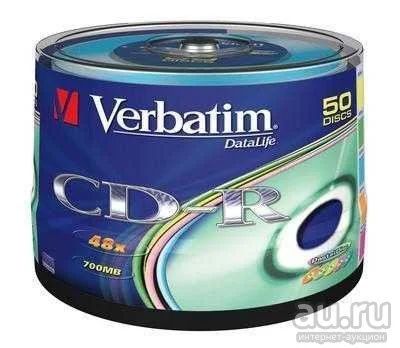 Лот: 8862154. Фото: 1. Диск CD-R Verbatim 700Mb 52x bulk... CD, DVD, BluRay