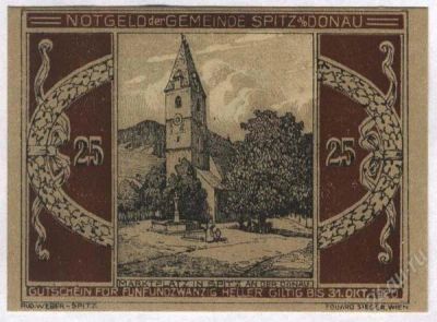 Лот: 1414694. Фото: 1. Австрия. Нотгельд. 25 геллер 1920г... Германия и Австрия