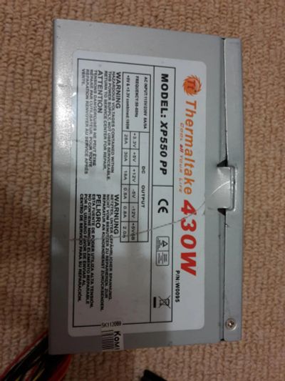 Лот: 8369152. Фото: 1. Блок питания Thermaltake 430w. Корпуса, блоки питания