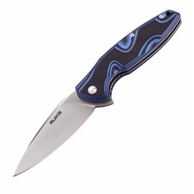 Лот: 11017319. Фото: 1. Нож Ruike Fang P105 синий марка... Ножи, топоры