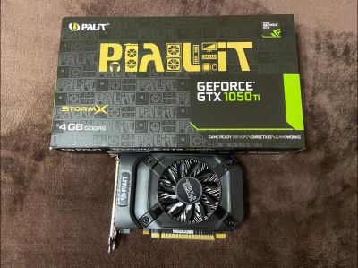 Лот: 17105427. Фото: 1. Видеокарта Nvidia gtx 1050 ti. Видеокарты