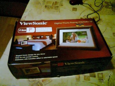 Лот: 2050126. Фото: 1. Цифровая фоторамка ViewSonic VFA724w-10. Фоторамки, фотоальбомы