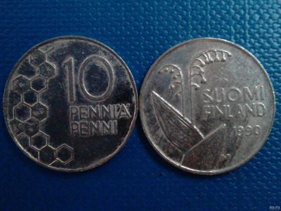 Лот: 13845598. Фото: 1. Монета Финляндии 10 penni. Европа