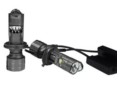 Лот: 24932173. Фото: 1. Лампа H4 12В/24В LED Мини Линзы... Оптика и освещение