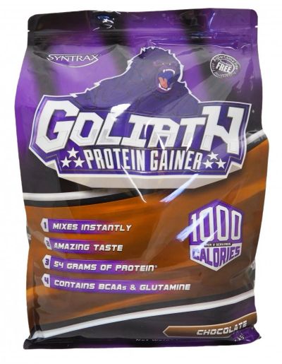 Лот: 12286352. Фото: 1. Гейнер Goliath от Syntrax (Спортивное... Спортивное питание, витамины