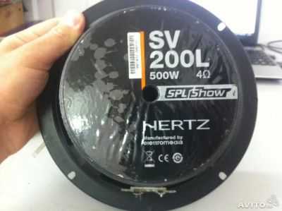 Лот: 4924594. Фото: 1. НЧ/СЧ-динамики Hertz SV 200L 20... Акустика автомобильная