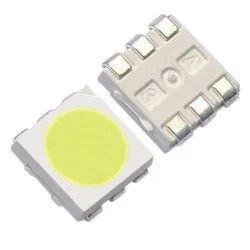 Лот: 17511885. Фото: 1. Светодиод SMD 5050 белый холодный... Светодиоды