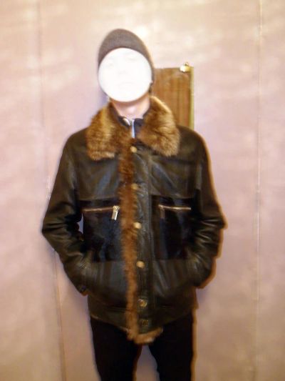 Лот: 9211584. Фото: 1. Куртка кожаная на меху. Верхняя одежда