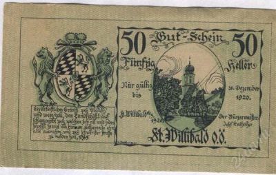 Лот: 1416893. Фото: 1. Австрия. Нотгельд. 50 геллер 1920г... Германия и Австрия