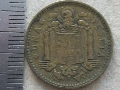 Лот: 9591132. Фото: 1. Монета 1 песета одна Испания 1953... Европа