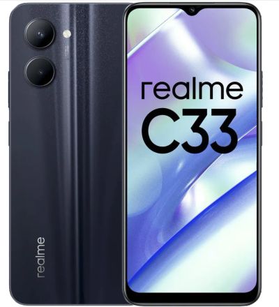 Лот: 20537489. Фото: 1. Смартфон Realme C33 4/128GB, Black. Смартфоны