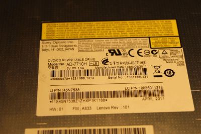 Лот: 3408112. Фото: 1. DVD/CD Rewritable Drive Sony Optiarc... Приводы CD, DVD, BR, FDD
