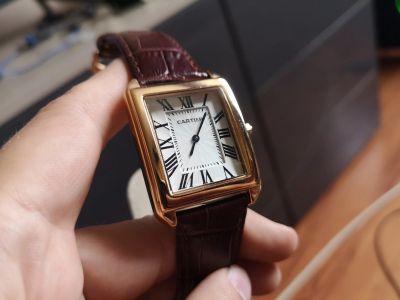 Лот: 15322303. Фото: 1. часы Cartier Argent Plaque б.у... Другие наручные часы